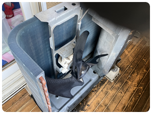 エアコン室外機掃除